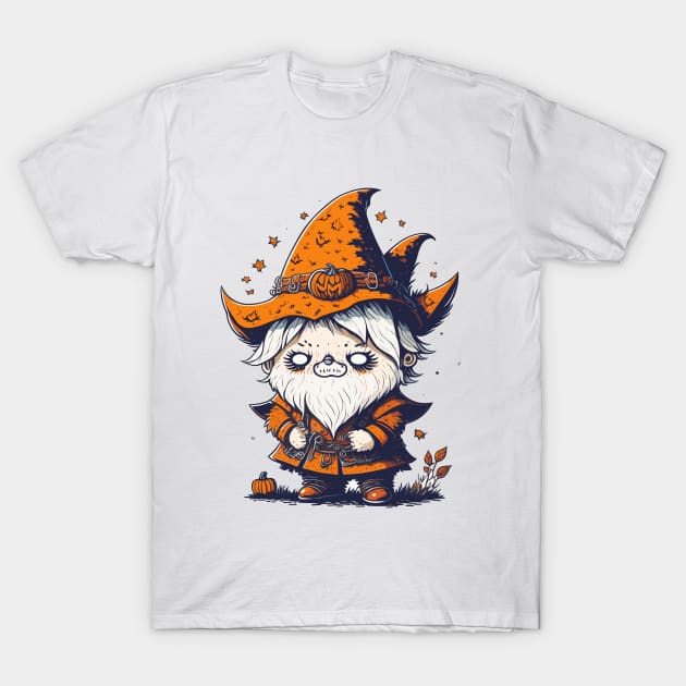 Halloween Gnome T-Shirt by Maria Murtaza